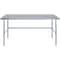 Amgood 24 in. x 72 in. Open Base Stainless Steel Metal Table WT-2472-RCB-Z - alternate 6